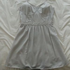 Grey Striped Sundress